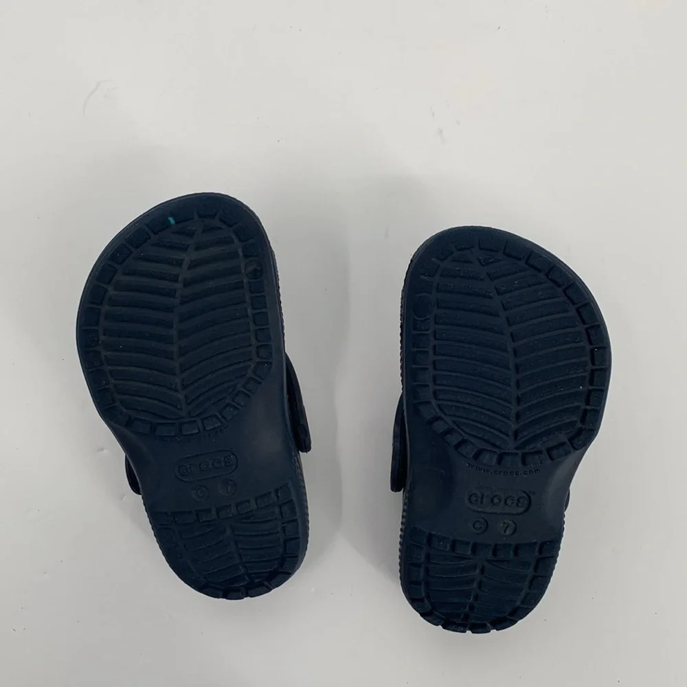 CROCs Classic clog shoe navy marine blue child boys infant baby 7